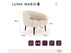 Fauteuil Tissu Velours Beige Taupe 15 Fauteuil Tissu Velours Beige Taupe -Meubles Soldes Boutique fauteuil 22249661