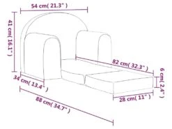 Canapé-lit Pour Enfants Rose Peluche Douce 17 Canapé-lit Pour Enfants Rose Peluche Douce -Meubles Soldes Boutique fauteuil 22409085