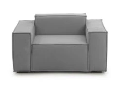 Chaise Longue Dciurri, Chaise Longue, 100% Made In Italy, Fauteuil Relax En Tissu Rembourré, Cm 140x95h70, Gris -Meubles Soldes Boutique fauteuil 22934447