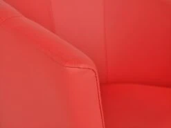 Fauteuil Cabriolet En Simili RANIN - Rouge -Meubles Soldes Boutique fauteuil 294307