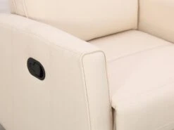 Fauteuil Relax En Tissu Crème PRODA -Meubles Soldes Boutique fauteuil 6792349