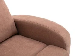 Fauteuil Relax En Tissu Marron EVELYN 12 Fauteuil Relax En Tissu Marron EVELYN -Meubles Soldes Boutique fauteuil 7026269