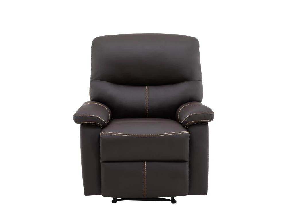 Fauteuil Relax En Simili Marron CANBY 4 Fauteuil Relax En Simili Marron CANBY â Image 2