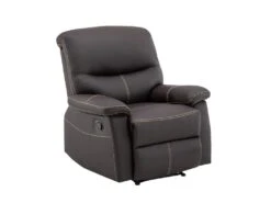 Fauteuil Relax En Simili Marron CANBY 13 Fauteuil Relax En Simili Marron CANBY -Meubles Soldes Boutique fauteuil 7256863