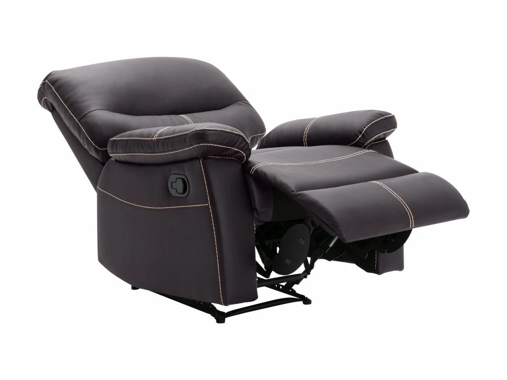 Fauteuil Relax En Simili Marron CANBY 7 Fauteuil Relax En Simili Marron CANBY â Image 5