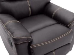 Fauteuil Relax En Simili Marron CANBY 18 Fauteuil Relax En Simili Marron CANBY -Meubles Soldes Boutique fauteuil 7287671