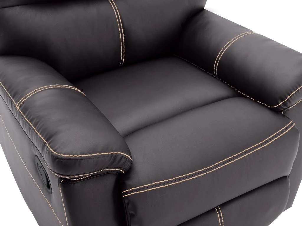 Fauteuil Relax En Simili Marron CANBY 10 Fauteuil Relax En Simili Marron CANBY â Image 8