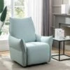 Fauteuil Relax électrique En Tissu Bleu Clair MODOC -Meubles Soldes Boutique fauteuil 8121703