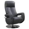 ROSARIO - Fauteuil Relax Electrique Tissu Gris Foncé