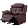 FABARES - Fauteuil Relax Manuel Chocolat -Meubles Soldes Boutique fauteuil 9165301