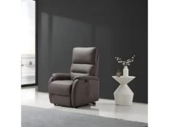 ADRIA - Fauteuil Relax Et Releveur Electrique Tissu Gris -Meubles Soldes Boutique fauteuil 9165311