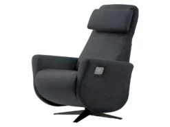 GALAXIE - Fauteuil Relax Electrique Tissu Gris Foncé -Meubles Soldes Boutique fauteuil 9165443