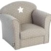 Fauteuil Pour Enfant Gris Taupe Etoilé H 44 Cm -Meubles Soldes Boutique fauteuil 9174385