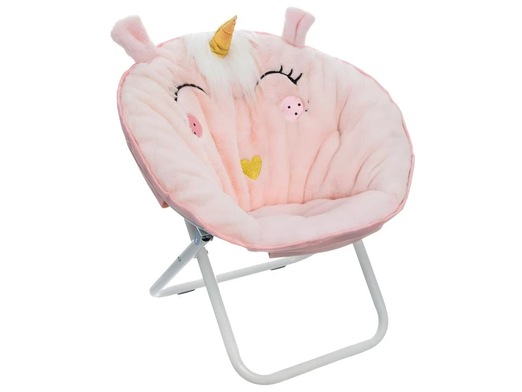 Fauteuil Licorne Pour Enfant En Tissu Rose Clair 3 Fauteuil Licorne Pour Enfant En Tissu Rose Clair