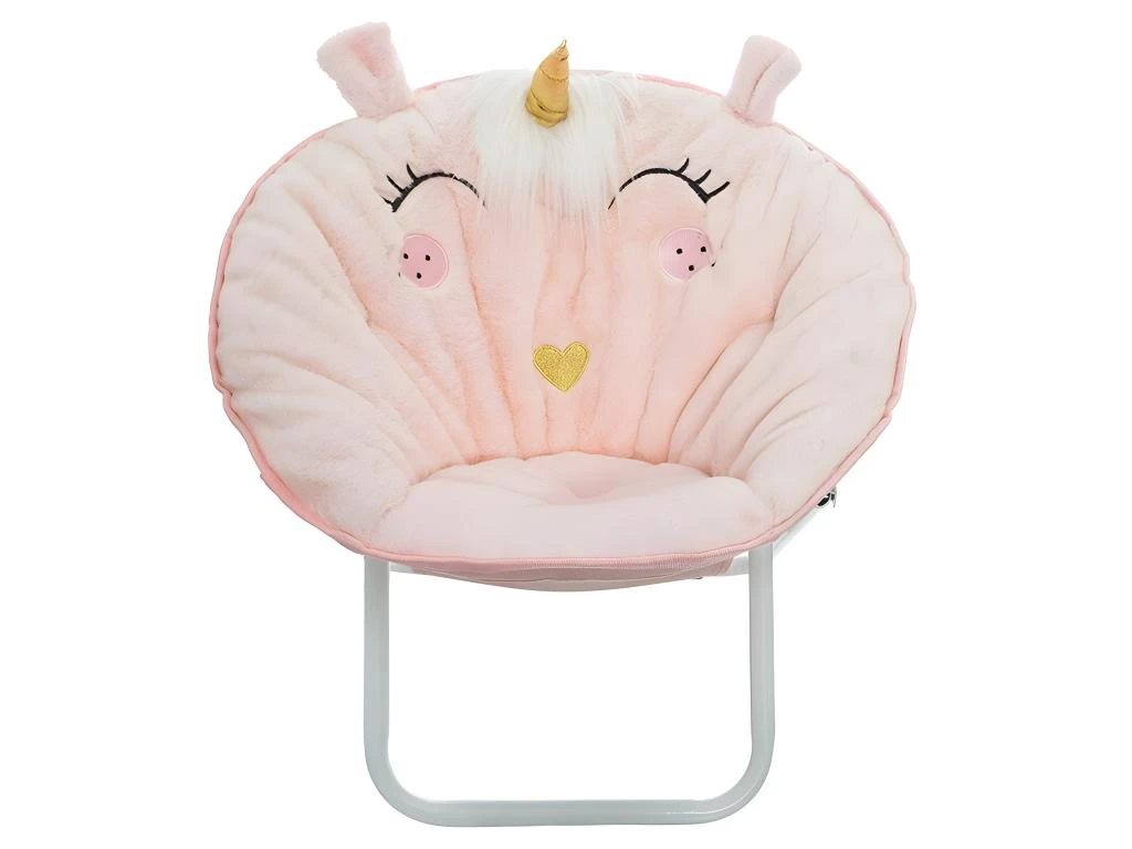 Fauteuil Licorne Pour Enfant En Tissu Rose Clair 5 Fauteuil Licorne Pour Enfant En Tissu Rose Clair â Image 3