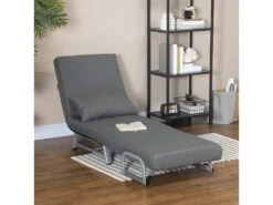 Fauteuil Chauffeuse Canapé-lit Convertible Inclinable 1 Place Grand Confort Coussin Lombaires Accoudoirs Piètement Métal Lin Gris Foncé 10 Fauteuil Chauffeuse Canapé-lit Convertible Inclinable 1 Place Grand Confort Coussin Lombaires Accoudoirs Piètement Métal Lin Gris Foncé -Meubles Soldes Boutique fauteuil 9491405