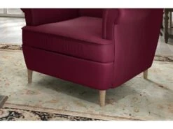 Fauteuil 1 Place En Tissu Velours Catégorie Luxe, Bordeaux, ARNAUD 10 Fauteuil 1 Place En Tissu Velours Catégorie Luxe, Bordeaux, ARNAUD -Meubles Soldes Boutique fauteuil 9998551