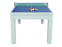 Table Transformable Blanche - Billard & Ping-pong - L182 X L102 X H80 Cm - HENK -Meubles Soldes Boutique jeux interieur 504607