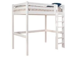 Pack Lit Mezzanine Avec Matelas Orphée Blanc 90x190 Cm