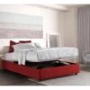 Lit Double Dgraus, Lit Conteneur Avec Revêtement En Tissu, 100% Made In Italy, Ouverture Frontale, Convient Pour Matelas Cm 160x200, Rouge 1 Lit Double Dgraus, Lit Conteneur Avec Revêtement En Tissu, 100% Made In Italy, Ouverture Frontale, Convient Pour Matelas Cm 160x200, Rouge -Meubles Soldes Boutique lit 22700767