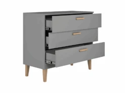 Commode 3 Tiroirs Kubi - Gris 9 Commode 3 Tiroirs Kubi - Gris -Meubles Soldes Boutique meuble bebe 11211373