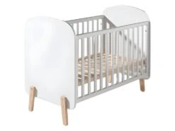 Lit Bébé 60x120 Sommier Inclus Kiddy - Blanc