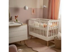 Lit Bébé Nature Blanc -Meubles Soldes Boutique meuble bebe 11916611