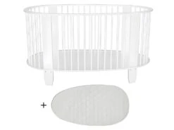 Lit Bébé Matelas Inclus Cocon Blanc