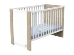 Lit Bébé Antonin Bois Et Blanc