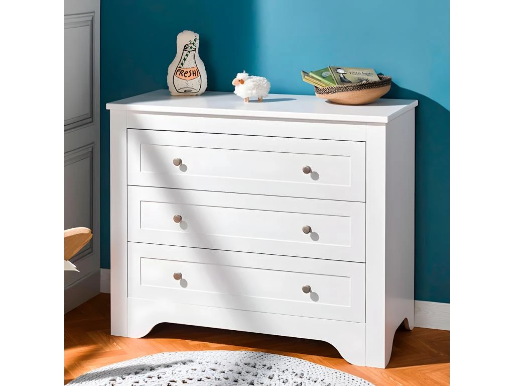 Commode à Langer Occitane Blanc 3 Commode à Langer Occitane Blanc