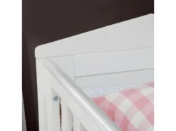 Lit Bébé Marsylia MDF Blanc -Meubles Soldes Boutique meuble bebe 12565627