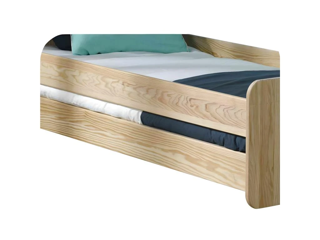 Barrière De Lit Spike Bois Naturel 190 Cm 3 Barrière De Lit Spike Bois Naturel 190 Cm