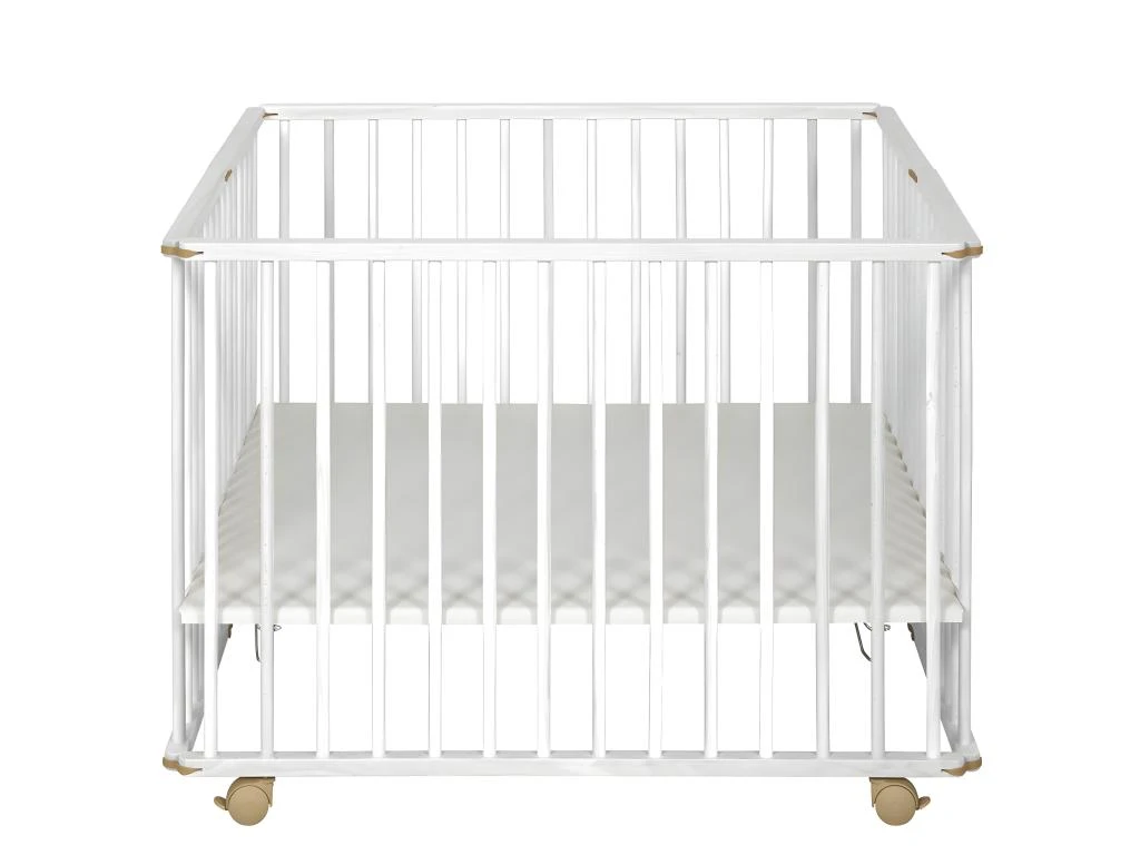 Parc Bébé Pliant Carré Helio Blanc 100x100 Cm 4 Parc Bébé Pliant Carré Helio Blanc 100x100 Cm – Image 2