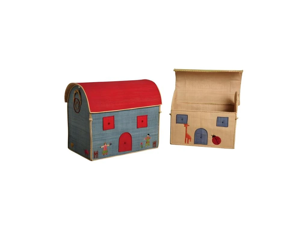 Coffres à Jouets En Rabane (Lot De 2) 3 Coffres à Jouets En Rabane (Lot De 2)