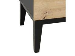 Commode 3 Tiroirs Xem Noir Et Bois 10 Commode 3 Tiroirs Xem Noir Et Bois -Meubles Soldes Boutique meuble bebe 13901883