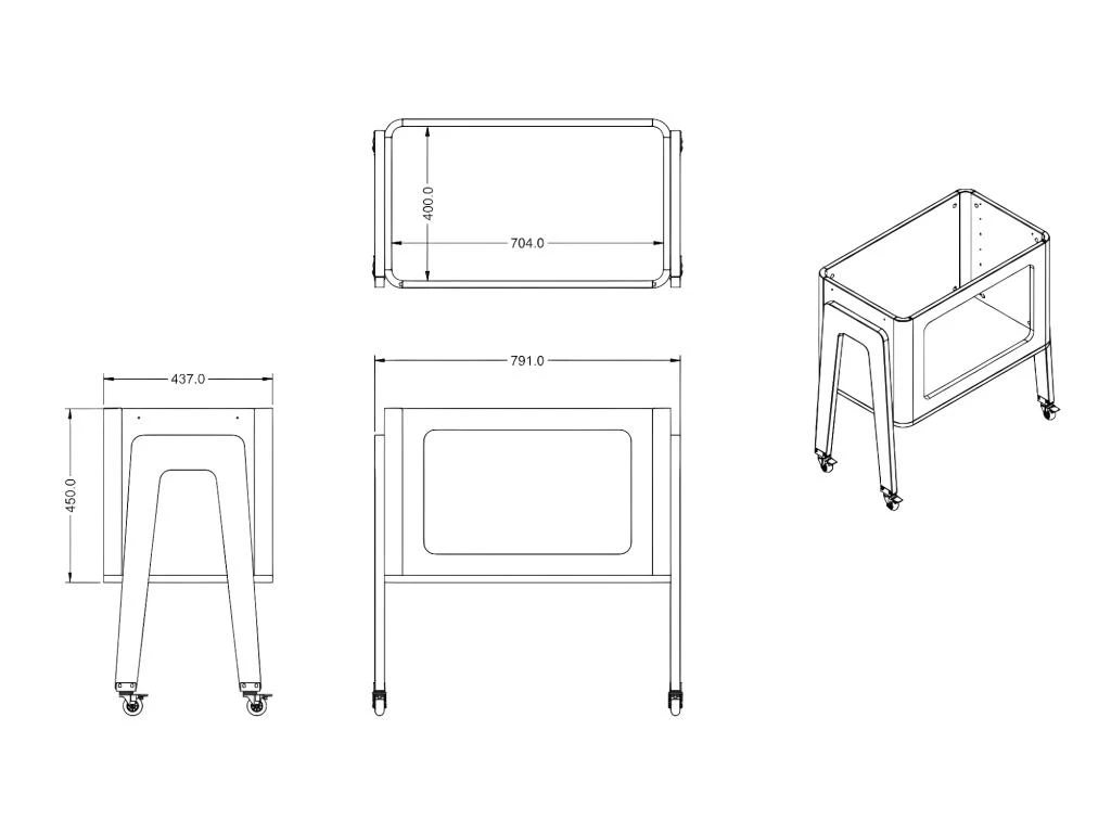 Berceau Cododo Modulable Andréa Blanc 40x70 Cm 5 Berceau Cododo Modulable Andréa Blanc 40x70 Cm – Image 3