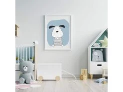 Chariot De Jeu Malle MDF Blanche Avec Corde Pour Chambre D'Enfant