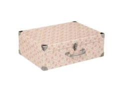 Valise Déco Imprimé Enfant "Liberty" 38cm Rose