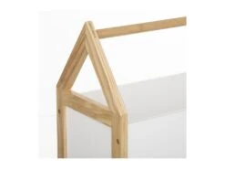 Coffre De Rangement Enfant Maison En Bois Blanc Et Naturel 59 X 30 Cm -Meubles Soldes Boutique meuble bebe 19802069