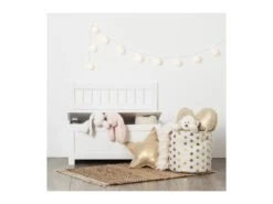 2 En 1 Banc Avec Dossier Et Coffre à Jouets En Bois Blanc -Meubles Soldes Boutique meuble bebe 19802095