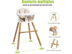 Chaise Haute Bébé Convertible2 En 1 Forme-astable Hauteurréglable Avec Coussin Amovible 10 Chaise Haute Bébé Convertible2 En 1 Forme-astable Hauteurréglable Avec Coussin Amovible -Meubles Soldes Boutique meuble bebe 20906003
