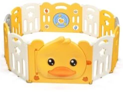 Parc Bébé En Plastique Pliable 14 Pièces 160x169x67,5cm