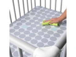 Parc Bébé En Bois Gris à Roulettes Belami Fond à Pois 97x97 Cm - Geuther -Meubles Soldes Boutique meuble bebe 20945129