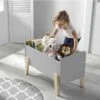 Coffre à Jouets 80x39x48 Gris En Bois CO2012 -Meubles Soldes Boutique meuble bebe 20945553