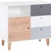 Commode Bébé 3 Tiroirs 1 Porte En Bois Naturel 2 Commode Bébé 3 Tiroirs 1 Porte En Bois Naturel -Meubles Soldes Boutique meuble bebe 21232985