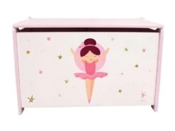 Coffret A Jouets En Bois - Danseuse Ballerine - - H.40 X L.58 X P.36 Cm