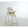 Chaise Haute Pliante Bébé Avec Hauteur Réglable，Charge 15kg-6-36 Mois Beige -Meubles Soldes Boutique meuble bebe 22021023