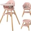 6 En 1 Chaise Haute Bébé Convertible Avec Plateau Amovible, , 6-36 Mois Rose