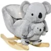 Jouet à Bascule Koala Avec Marionnette - Effet Sonore Rugissement - Fauteuil Intégré, Ceinture De Sécurité - Bois Peuplier Peluche Courte Polyester Gris -Meubles Soldes Boutique meuble bebe 22963079