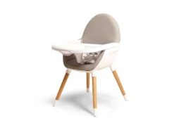 WEBABY - Chaise Haute Blanc Et Gris -Meubles Soldes Boutique meuble bebe 8848617